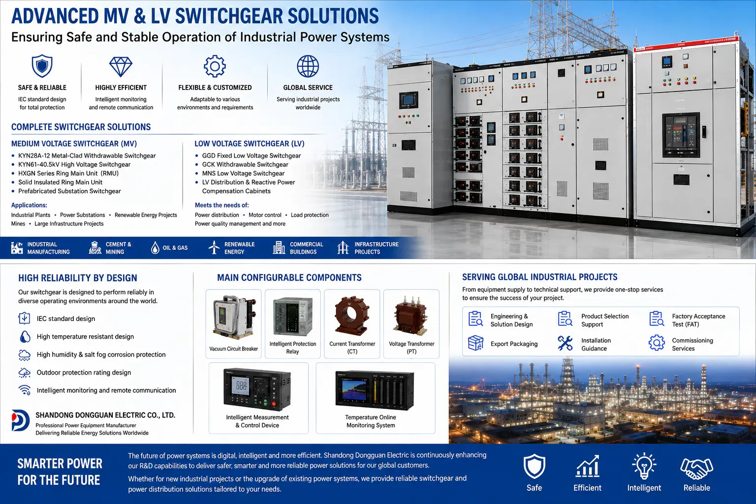 MV & LV Switchgear Solutions | Reliable Power Distribution Equipment Manufacturer
